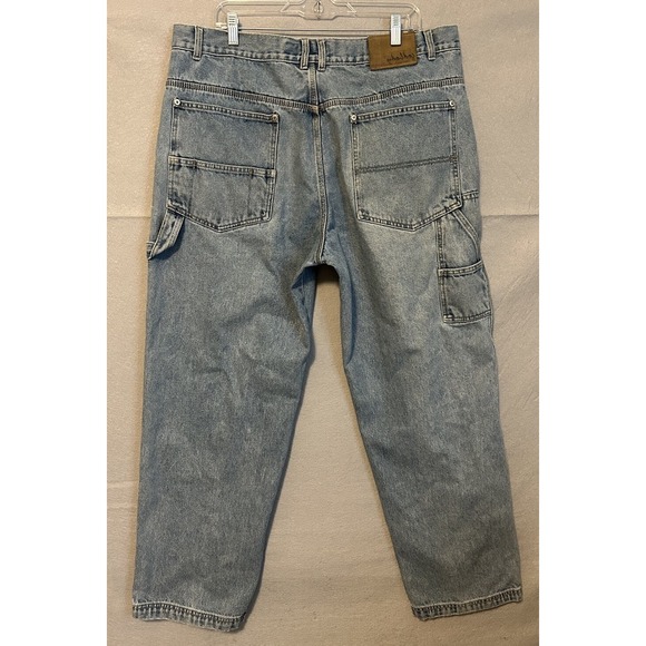 Godbody Grunge Jeans Mens Baggy Size 38x30 Y2k Utility Carpenter Baggies - Picture 1 of 16